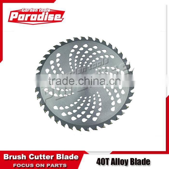 Grass Cutter Parts 40T Alloy Blade Carbide Mix Brush Cutter Blade