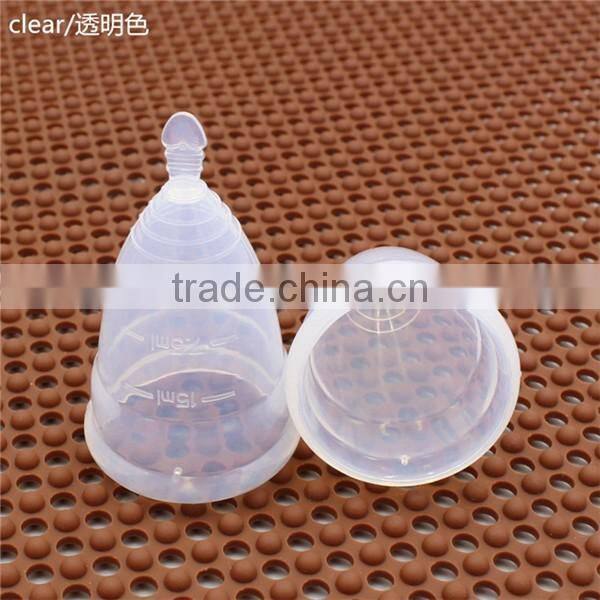 Novelty silicone menstrual cup for travel and sports