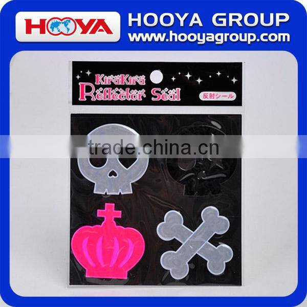 4 pcs Lovely High Visibility Design Reflective Stickers Set