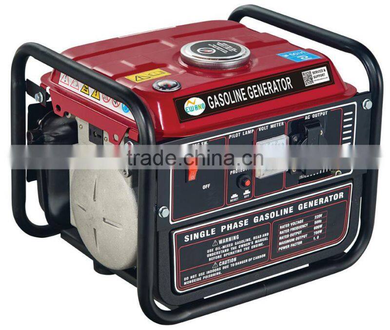 2 stroke 450W-750W aluminium/copper recoil start with frame 950 Gasoline generator