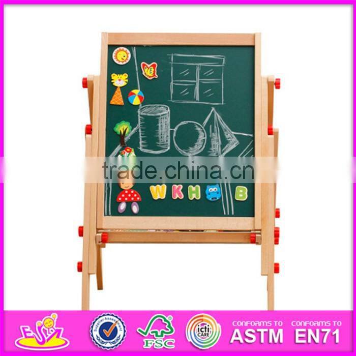 Best sale double-sided drawing board wooden learning toys for toddlers W12B102-S