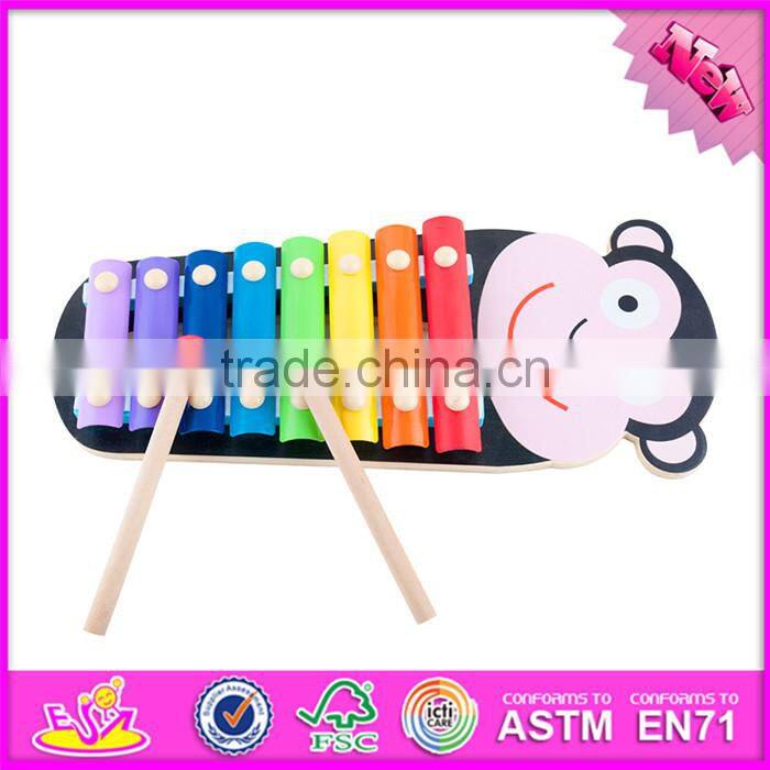 2017 New design educational toys wooden child's xylophone for sale W07C059