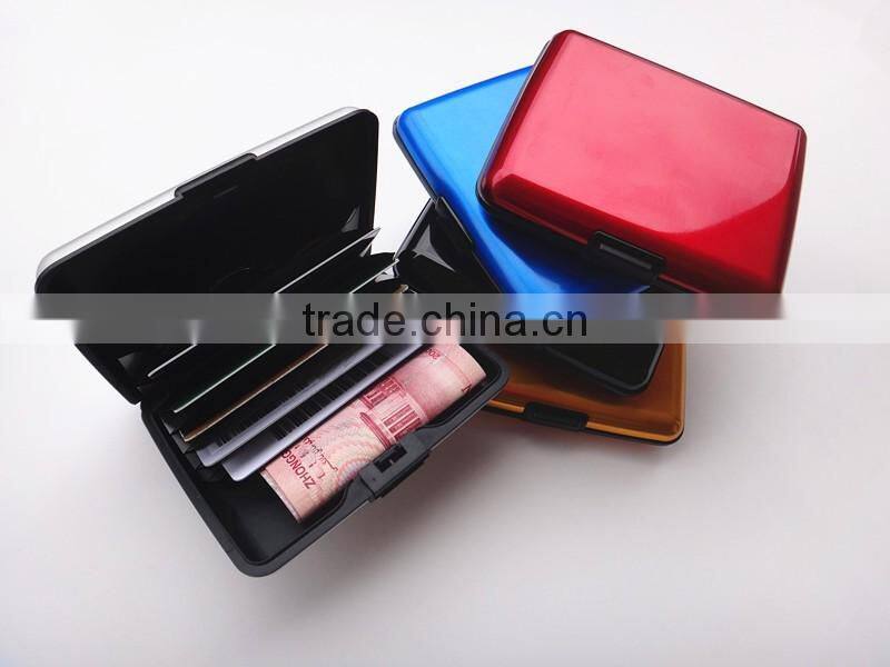 RFID Security Square Aluminum Wallet/Credit Card&Cash Holder
