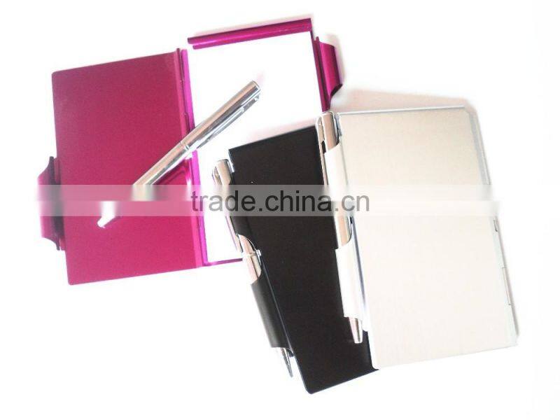 Mini aluminum notebook with pen/pocket notebook