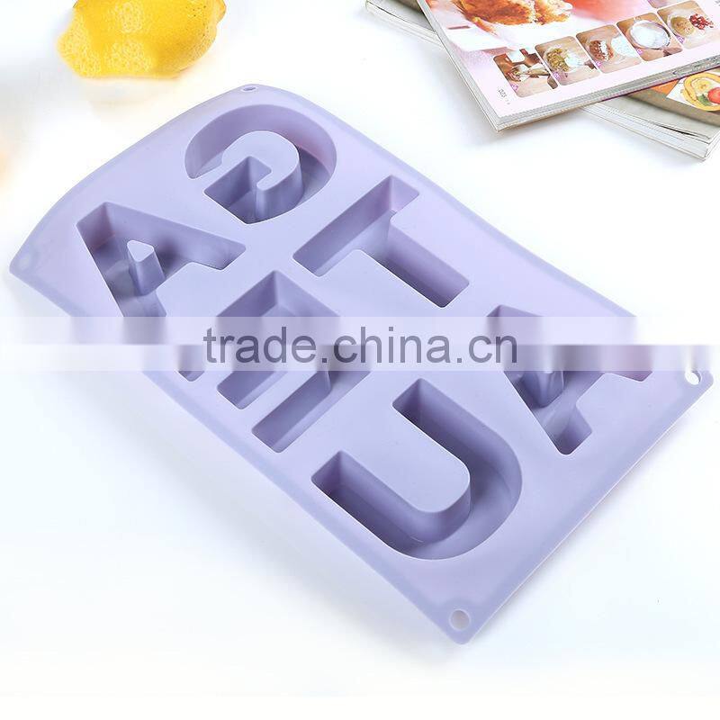 Silicone GATEAU Alphabet Pudding Bakeware Mould Cake Chocolate Mold