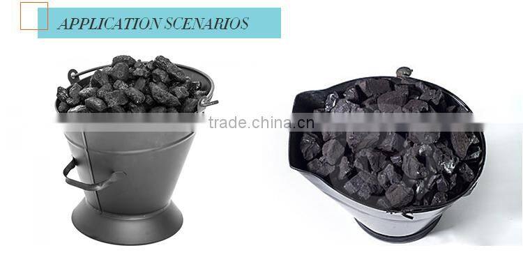 fireplace bucket custom design cast iron coal bucket