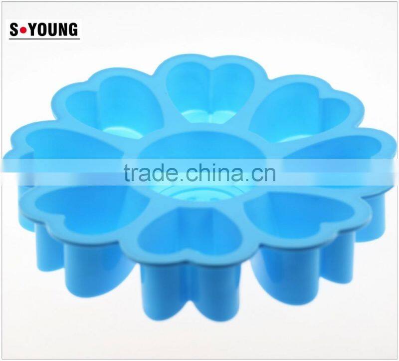 11010 flower t Shape Silicone cake Mold