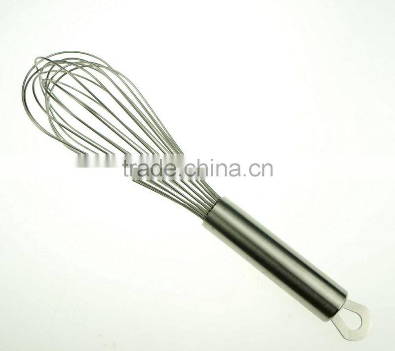 37047 10 wires stainless steel Whisk with stainless steel handle