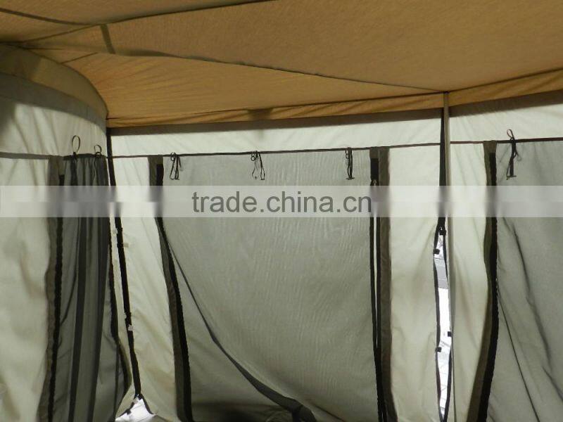 Waterproof Foxwning awning with wall room for camping