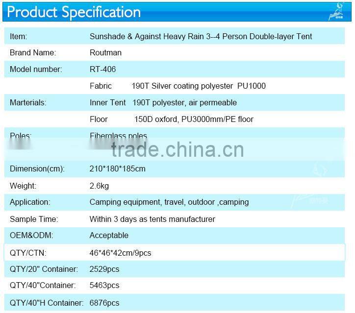 Wholesale Camping And Hiking Camping Tents Outdoor 4 Person Tents