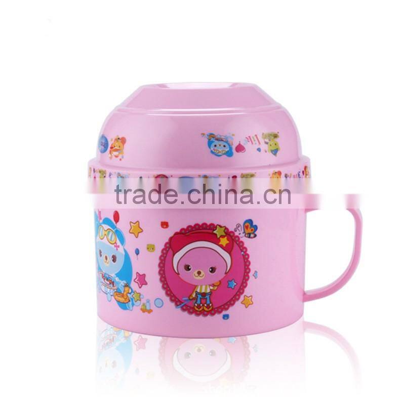 eco-friendly stainless steel and plastic bento box for kid outdoor use