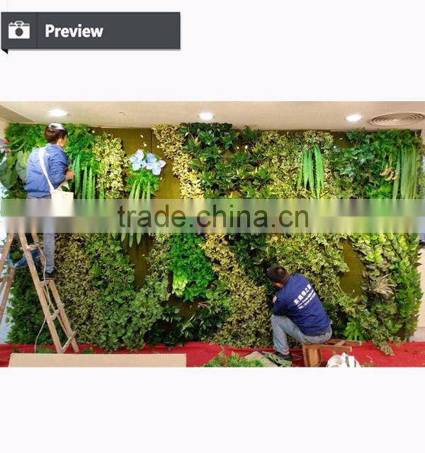 High quality artificial vertical garden green wall fake plant wall