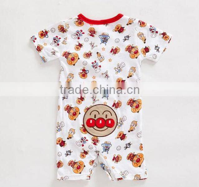 Cotton baby girl romper, plain red baby plain romper