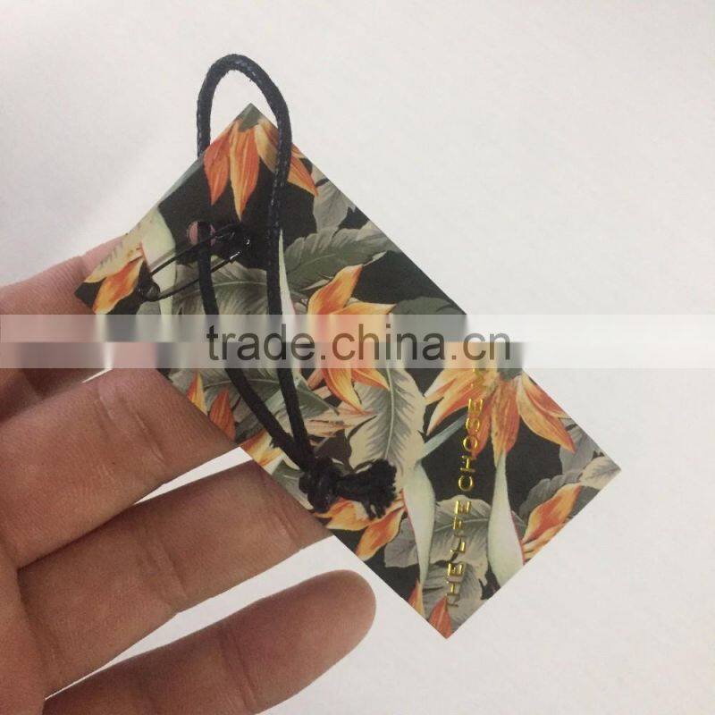 2016 China custom high quality clothing tags Hang Tags with competitive price