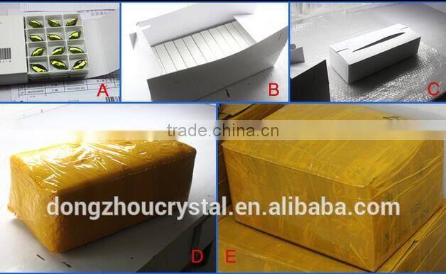 Garment Glass Sew On Beading Accessory Glass Material Opal Fancy Stone With Claw