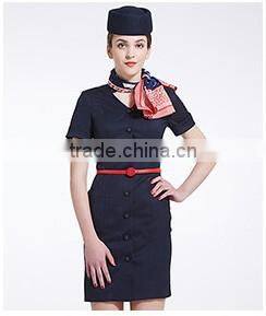 Vest Anf Skirt Set Airline Hostess Uniform