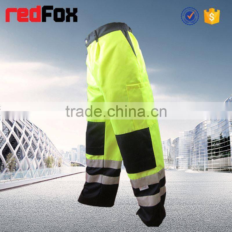 black and yellow garment factory denim trousers