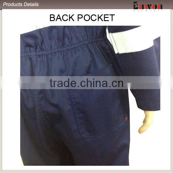 Breathable Cotton Coverall With Reflective Tape
