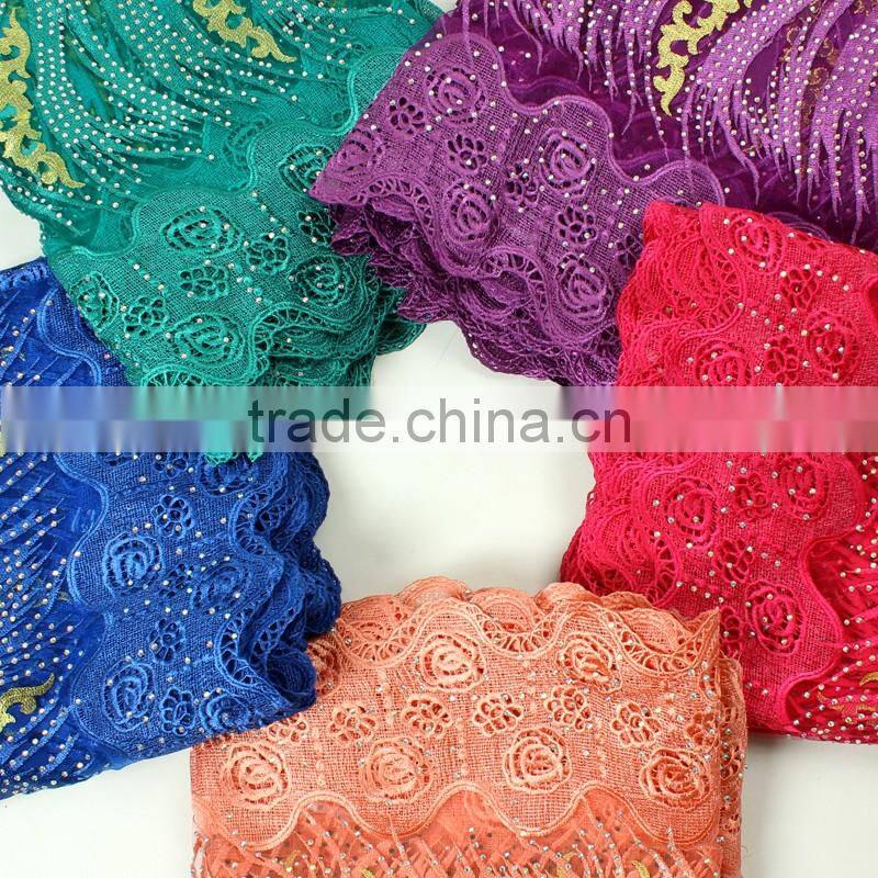 Bestwaytex 2016 New Design Peach French Net Lace Fabric FL1159-5