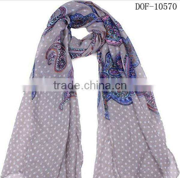 Fashion New shawl with printing dot&flower STOCK!