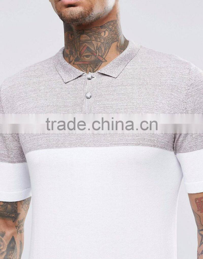 Wholesale Price High Quality Summer Custom Short Sleeve Contrast Color Cheap Mens Knit POLO Shirt