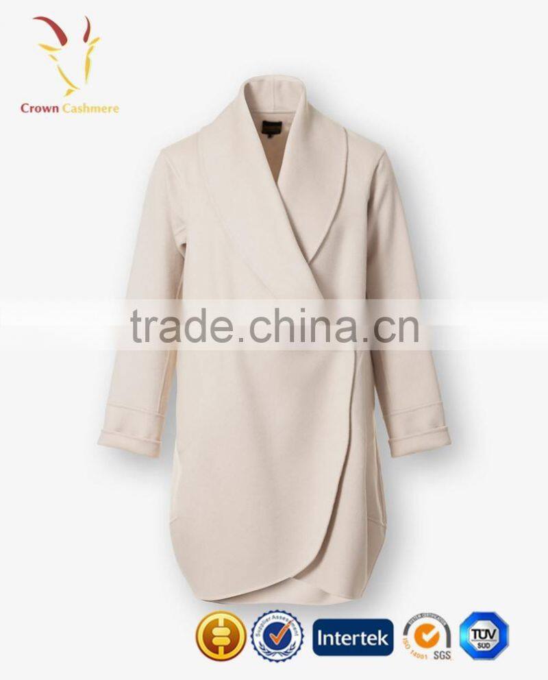 Latest Design Women Wool Coat Long Coat Ladies Fancy Coat