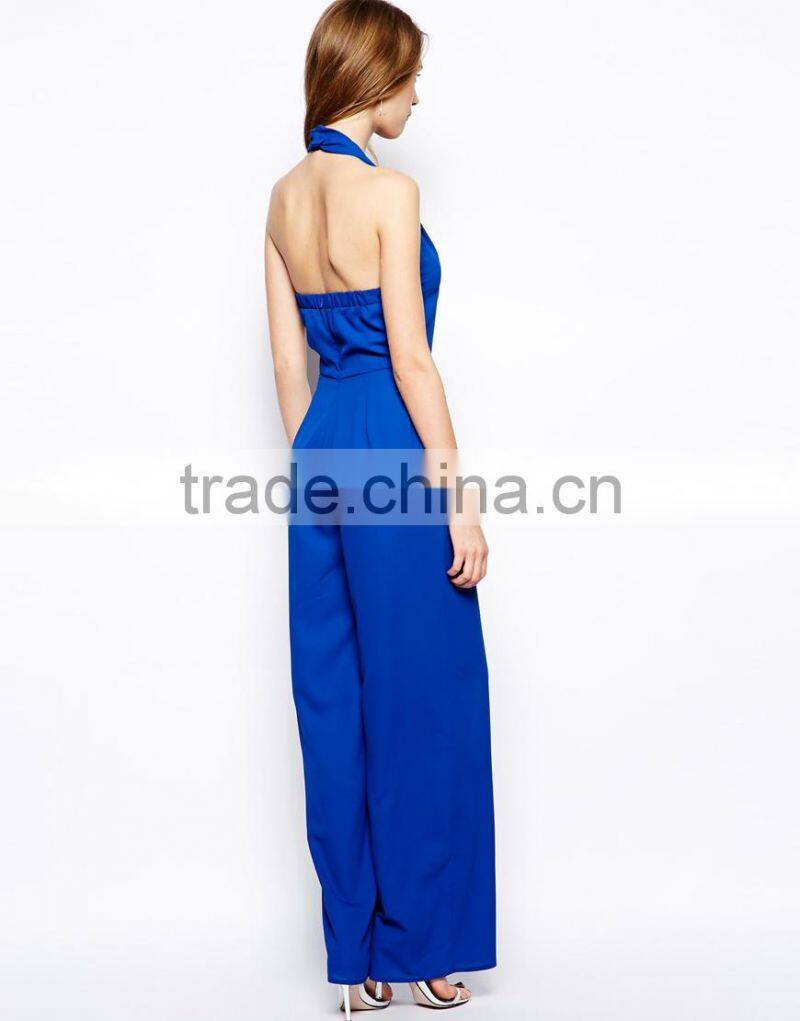 Blue evening jumpsuits for women