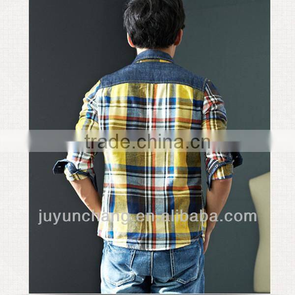 2014Fashion youth leisure men's cotton shirt