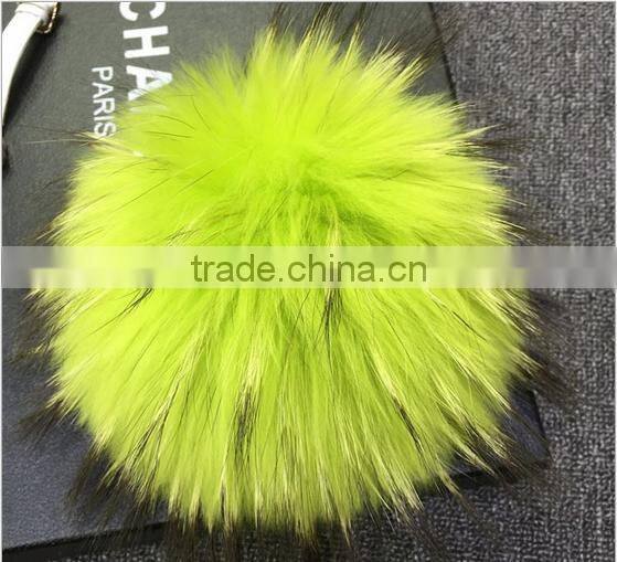 10-15cm Genuine Raccoon fur pom poms fur balls DIY for Children Knitted Cap Gloves Keychain Beanies Jewelry Accessories