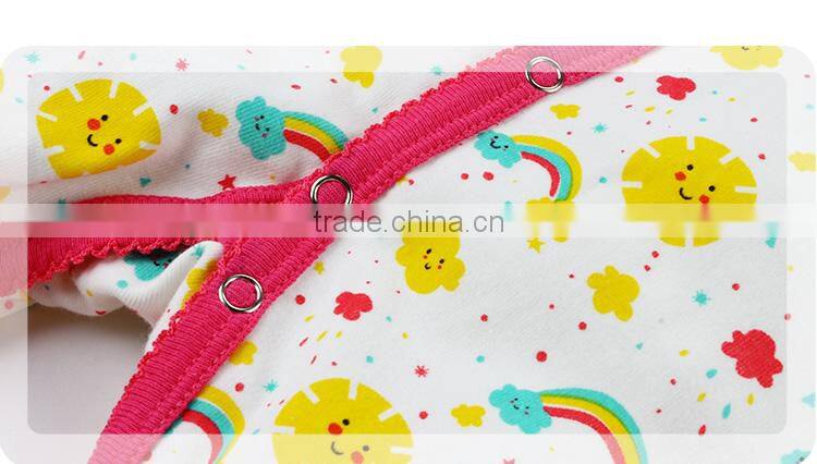 2017 long sleeve newborn baby jumpsuit wholesale combed cotton baby bodysuit