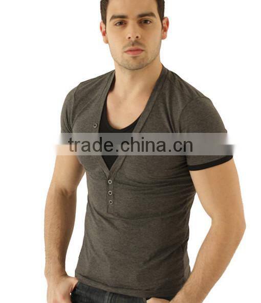 custom bulk v-neck latest t shirt designs for men