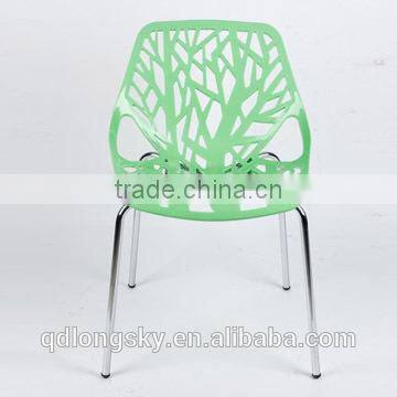 LS-4009 Wholesale Modern Cheap Colorful Stacking plastic Dining Chair For Dining Room Furniture