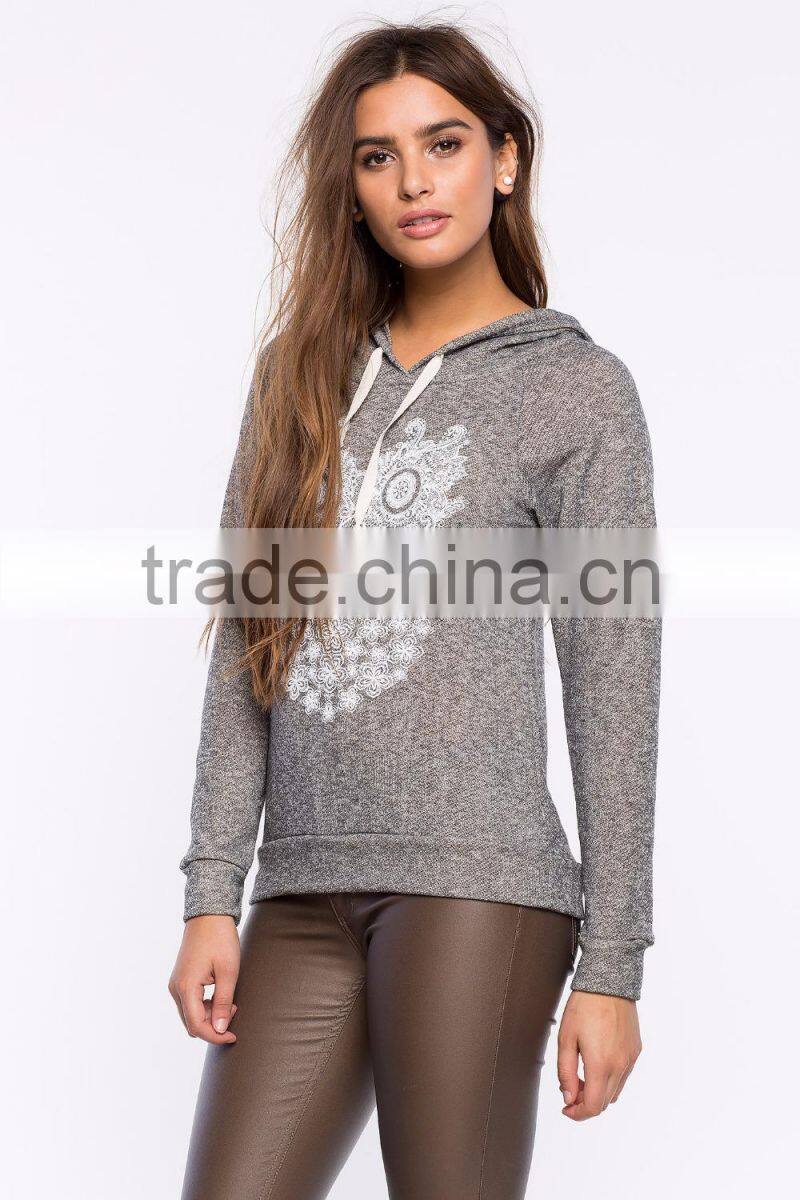 New arrival long sleeve print superme hoodie for women sweatshirt