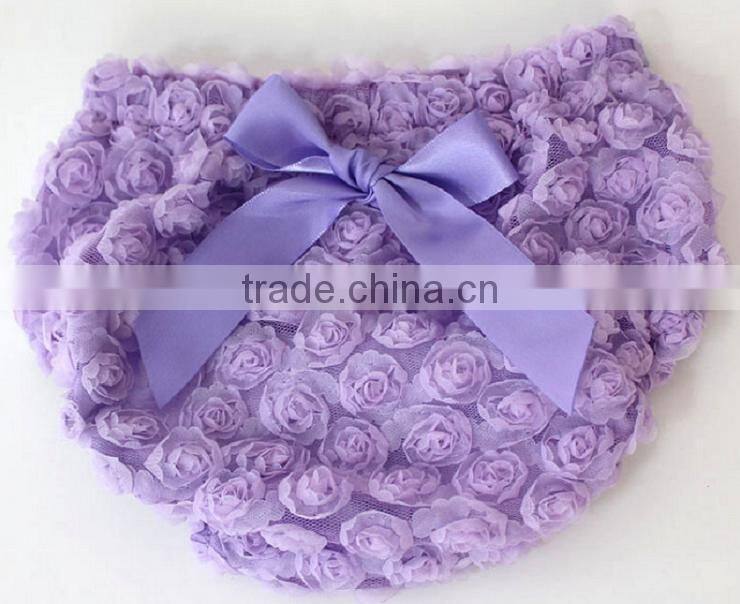 hot pink cotton hot pink chiffon ruffle baby diaper cover/infant rosette diaper cover