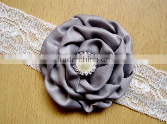 girl lace headband, newborn lace headband