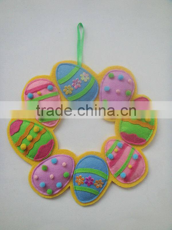 Felt Material Easter Egg Circle Decoration Easter Decoration