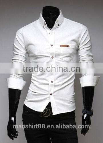 2017 mens slim fit solid color dress button down african shirt