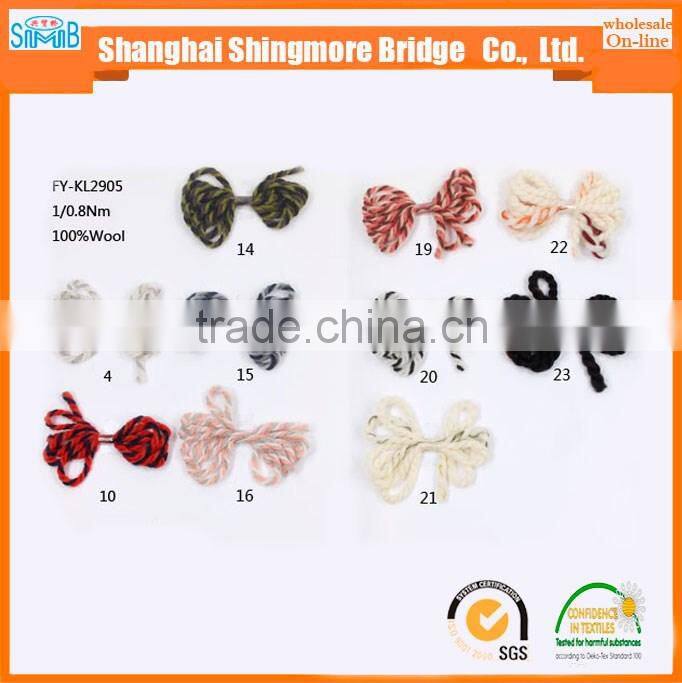 Online shopping knitting yarns china supplier cheapest wholesale oeko tex certified chunky wool yarn for hand knitting sweater