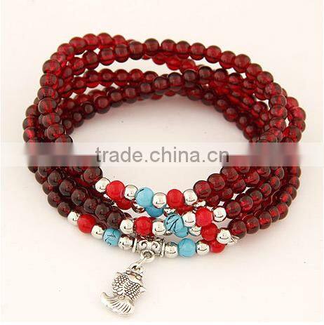 2017 hot sell wholesale Fashion jewelry Imitation of garnet bracelet