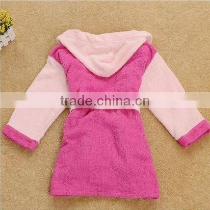 100 cotton high-end eco-friendly hooded baby bathrobe