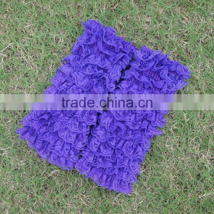 Fashion dance lace ruffle multiple layers socks colorful knit baby legs leg warmers