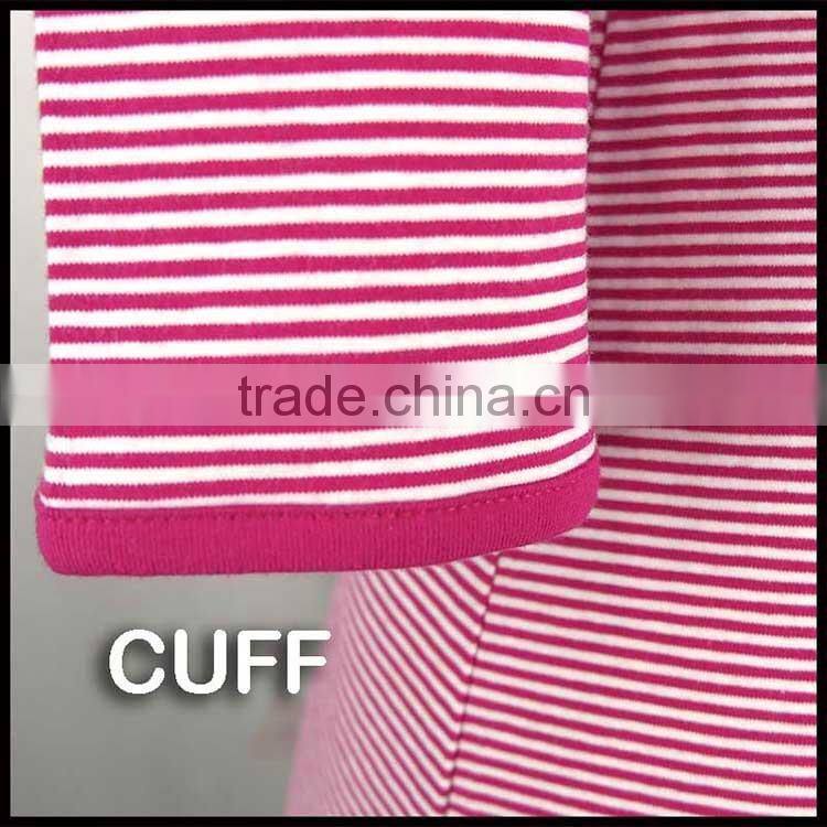 T056-3545RR OEM Stripe T Shirt Dress Raspberry