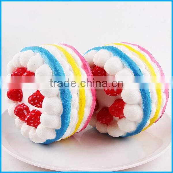 High quality scented slow rising colorful cake squishy