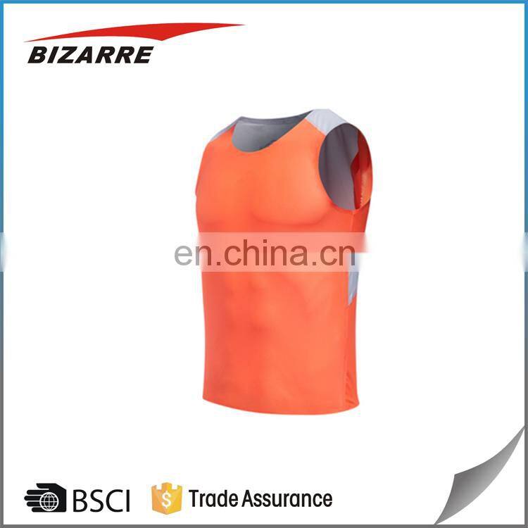 Simple vogue spandex tank top singlet for men