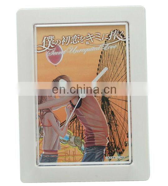 (HC2607) clip plastic unique desk clock with photo frame carbon bicycle frame china