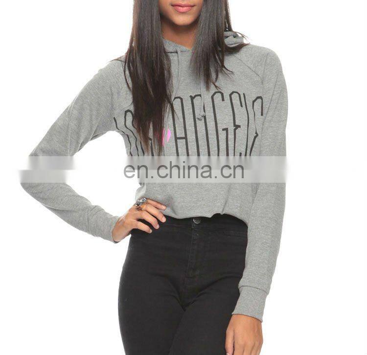 CHEFON Los Angeles Hooded Crop Pullover CFH049