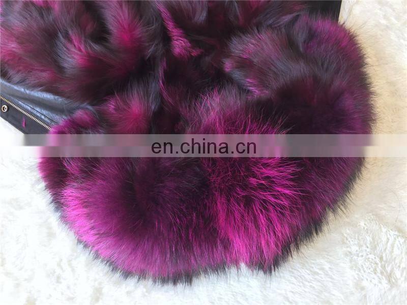 2016 Hot Sell Chinese Military Big Raccoon Fur Collar Parka Real Fox Fur Linling Camouflage Coat Women Winter Parka