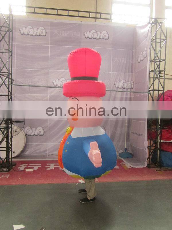 new design popular funny inflatable costume fan