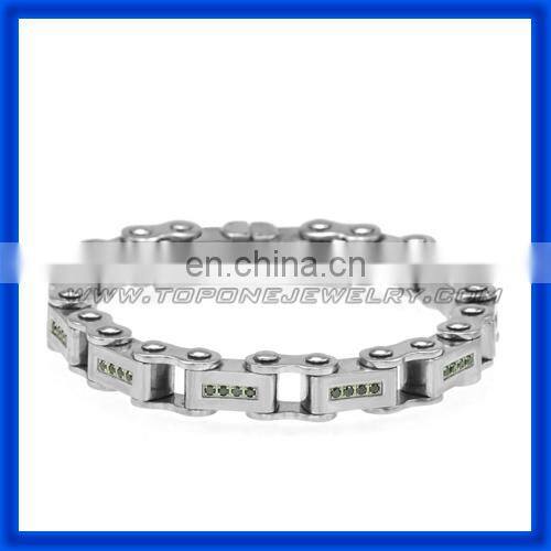 2014 Men's Motorcycle Chain Stainless Steel Biker Bracelets China Factory