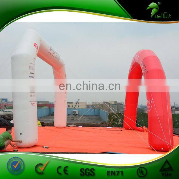 6m Inflatable Archway , Inflatable White Arch Door , PVC Promotion Event Inflatable Entrance Arch For Advertising